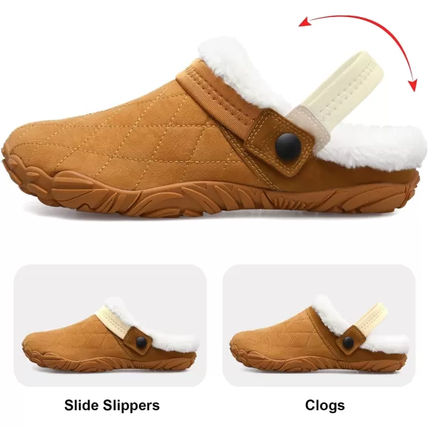 Besroad Womens Mens Furry Slides House Slippers Fuzzy Fluffy Bedroom Cozy Memory Foam Slippers Clogs