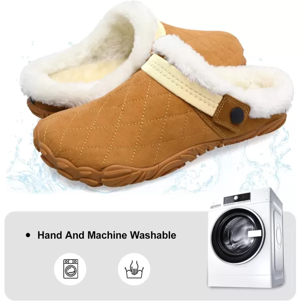 Besroad Womens Mens Furry Slides House Slippers Fuzzy Fluffy Bedroom Cozy Memory Foam Slippers Clogs