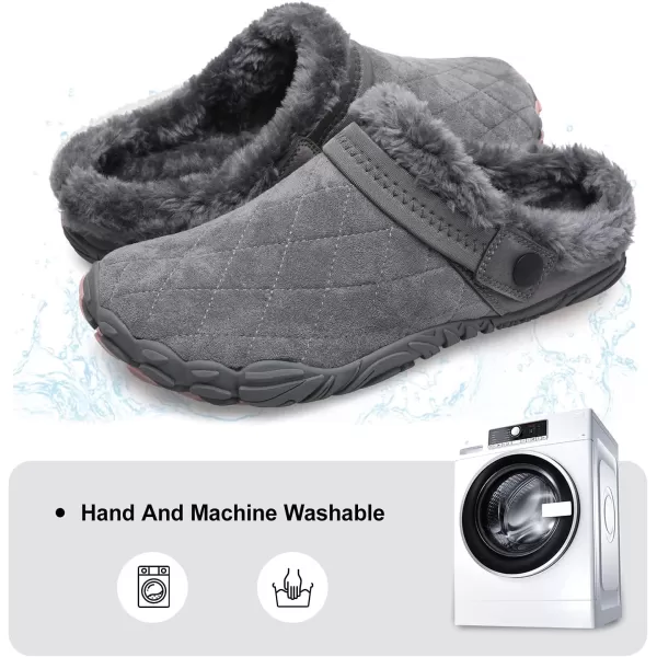 Besroad Womens Mens Furry Slides House Slippers Fuzzy Fluffy Bedroom Cozy Memory Foam Slippers Clogs