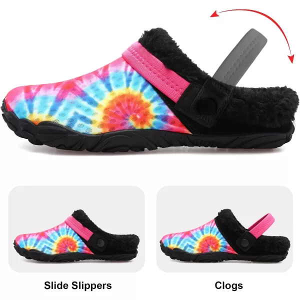 Besroad Womens Mens Furry Slides House Slippers Fuzzy Fluffy Bedroom Cozy Memory Foam Slippers Clogs