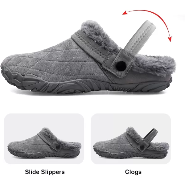 Besroad Womens Mens Furry Slides House Slippers Fuzzy Fluffy Bedroom Cozy Memory Foam Slippers Clogs