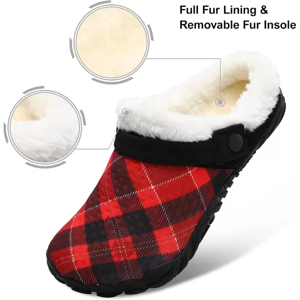 Besroad Womens Mens Furry Slides House Slippers Fuzzy Fluffy Bedroom Cozy Memory Foam Slippers Clogs