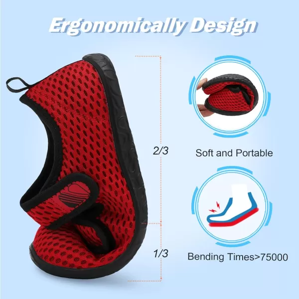 Besroad Womens Mens Slippers Lightweight Walking Shoes Adjustable Wide Diabetic Slippers Non-Slip Sneakers Sandals