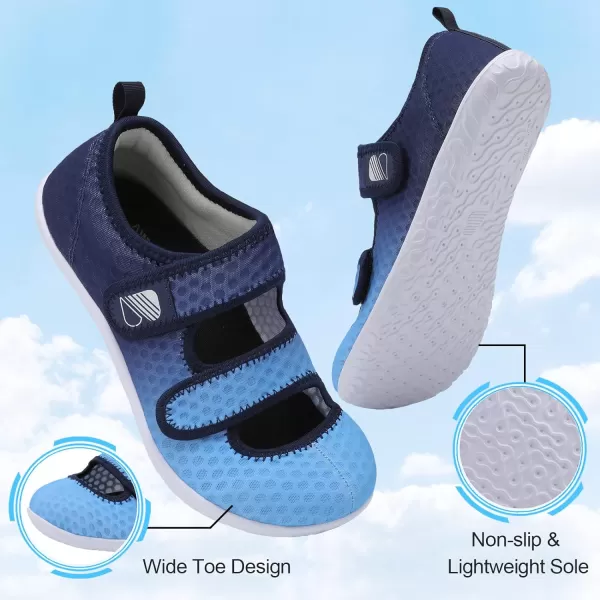 Besroad Womens Mens Slippers Lightweight Walking Shoes Adjustable Wide Diabetic Slippers Non-Slip Sneakers Sandals