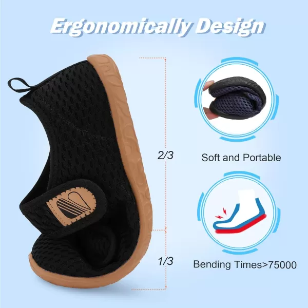 Besroad Womens Mens Slippers Lightweight Walking Shoes Adjustable Wide Diabetic Slippers Non-Slip Sneakers Sandals