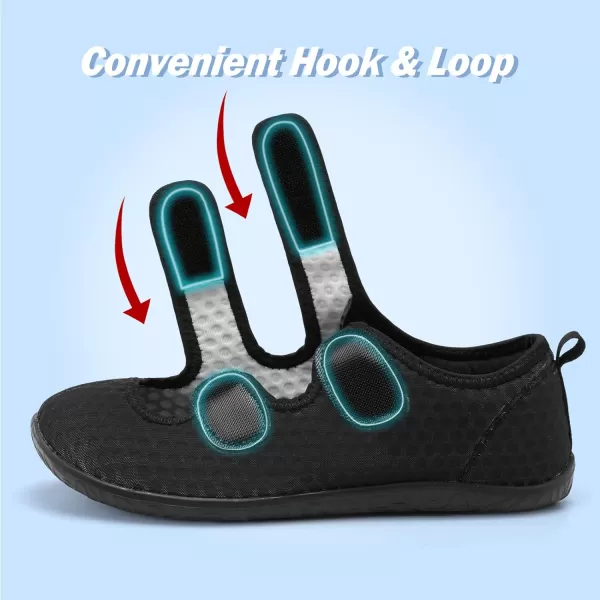 Besroad Womens Mens Slippers Lightweight Walking Shoes Adjustable Wide Diabetic Slippers Non-Slip Sneakers Sandals