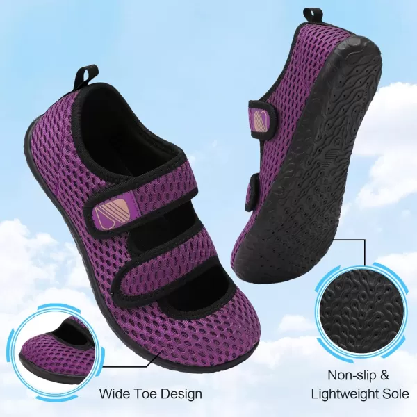 Besroad Womens Mens Slippers Lightweight Walking Shoes Adjustable Wide Diabetic Slippers Non-Slip Sneakers Sandals