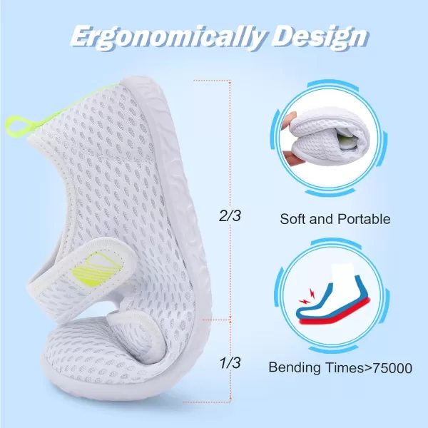 Besroad Womens Mens Slippers Lightweight Walking Shoes Adjustable Wide Diabetic Slippers Non-Slip Sneakers Sandals