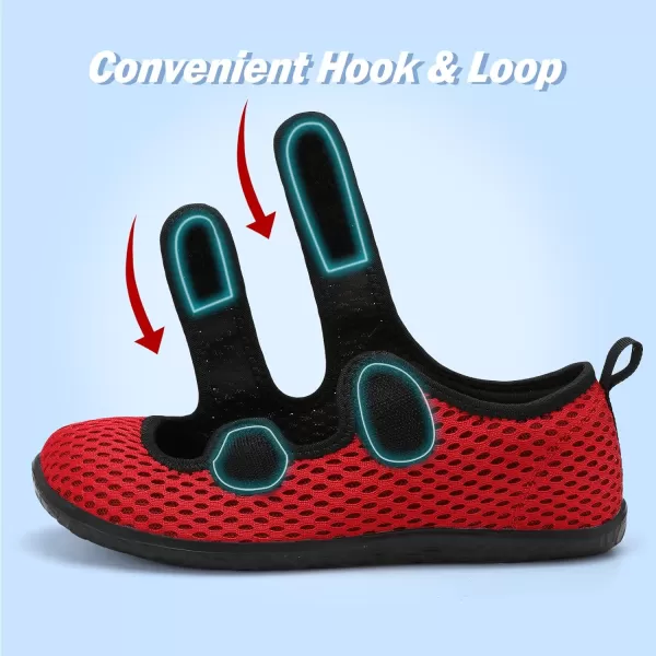 Besroad Womens Mens Slippers Lightweight Walking Shoes Adjustable Wide Diabetic Slippers Non-Slip Sneakers Sandals