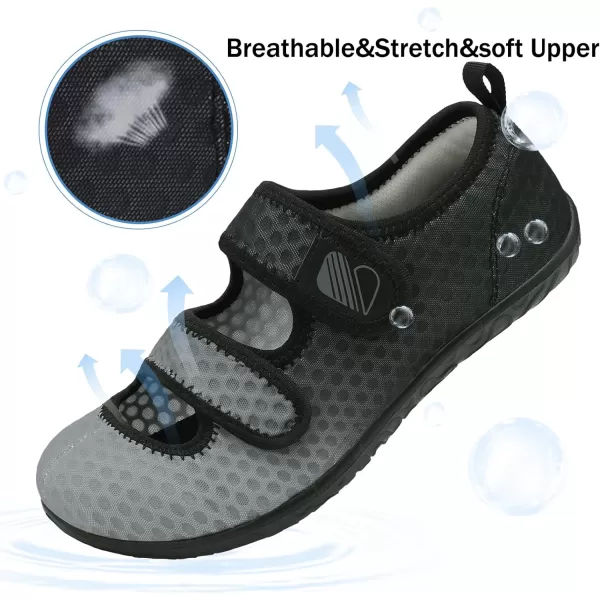 Besroad Womens Mens Slippers Lightweight Walking Shoes Adjustable Wide Diabetic Slippers Non-Slip Sneakers Sandals