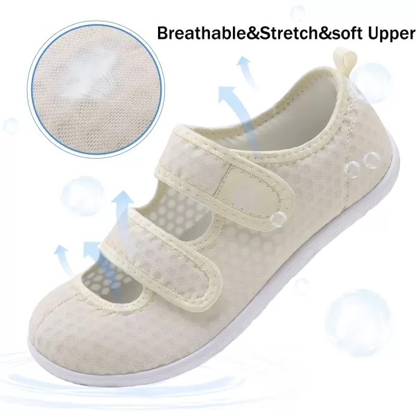 Besroad Womens Mens Slippers Lightweight Walking Shoes Adjustable Wide Diabetic Slippers Non-Slip Sneakers Sandals