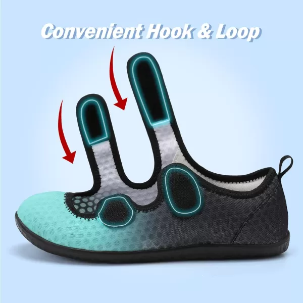 Besroad Womens Mens Slippers Lightweight Walking Shoes Adjustable Wide Diabetic Slippers Non-Slip Sneakers Sandals