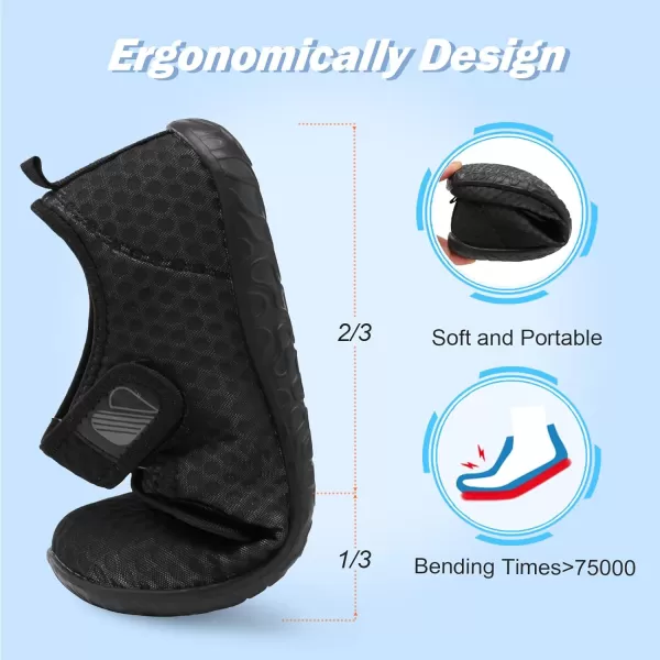 Besroad Womens Mens Slippers Lightweight Walking Shoes Adjustable Wide Diabetic Slippers Non-Slip Sneakers Sandals