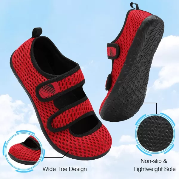 Besroad Womens Mens Slippers Lightweight Walking Shoes Adjustable Wide Diabetic Slippers Non-Slip Sneakers Sandals