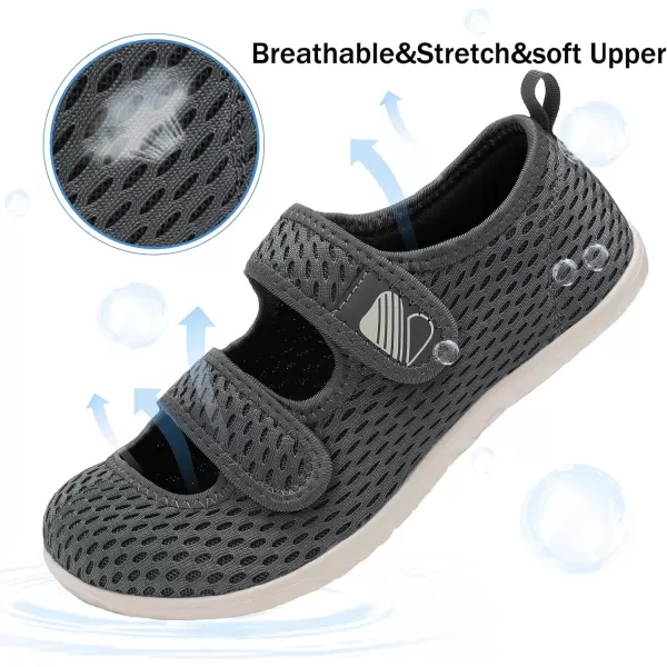 Besroad Womens Mens Slippers Lightweight Walking Shoes Adjustable Wide Diabetic Slippers Non-Slip Sneakers Sandals