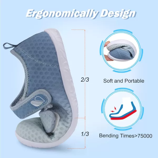 Besroad Womens Mens Slippers Lightweight Walking Shoes Adjustable Wide Diabetic Slippers Non-Slip Sneakers Sandals
