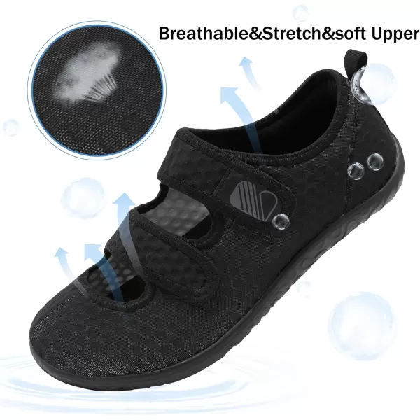 Besroad Womens Mens Slippers Lightweight Walking Shoes Adjustable Wide Diabetic Slippers Non-Slip Sneakers Sandals