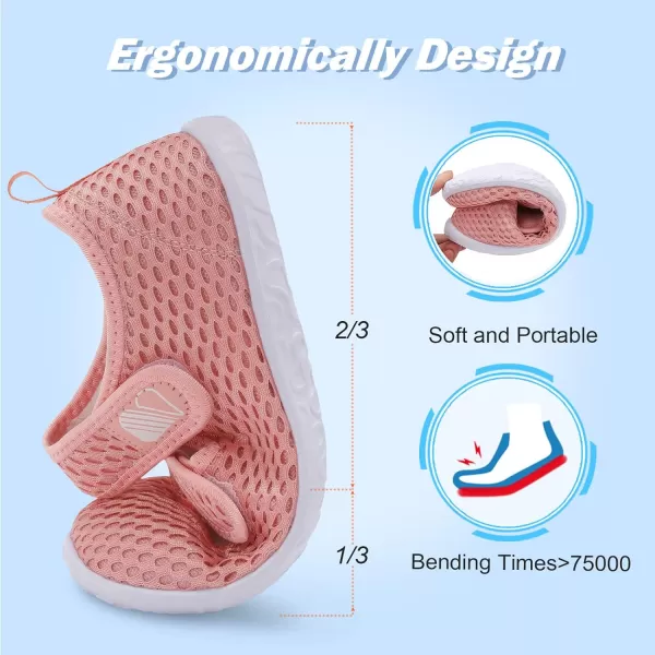 Besroad Womens Mens Slippers Lightweight Walking Shoes Adjustable Wide Diabetic Slippers Non-Slip Sneakers Sandals