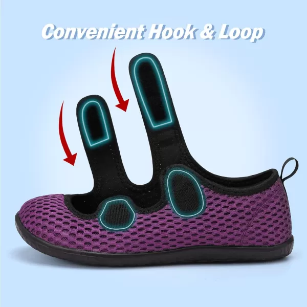 Besroad Womens Mens Slippers Lightweight Walking Shoes Adjustable Wide Diabetic Slippers Non-Slip Sneakers Sandals