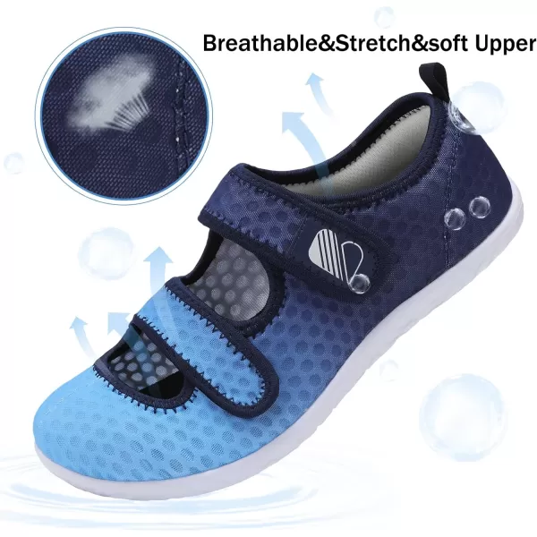 Besroad Womens Mens Slippers Lightweight Walking Shoes Adjustable Wide Diabetic Slippers Non-Slip Sneakers Sandals