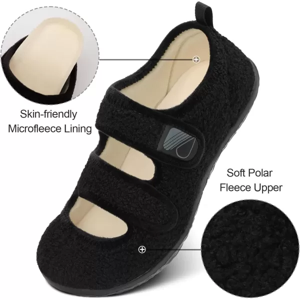 Besroad Womens Mens Slippers Lightweight Walking Shoes Adjustable Wide Diabetic Slippers Non-Slip Sneakers Sandals