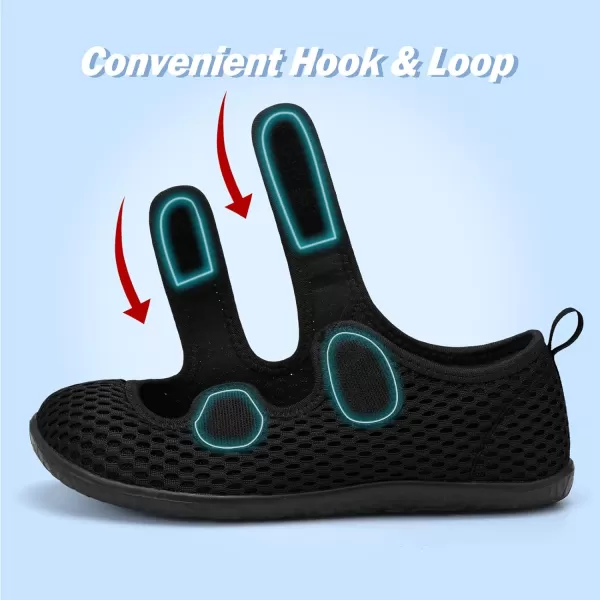 Besroad Womens Mens Slippers Lightweight Walking Shoes Adjustable Wide Diabetic Slippers Non-Slip Sneakers Sandals