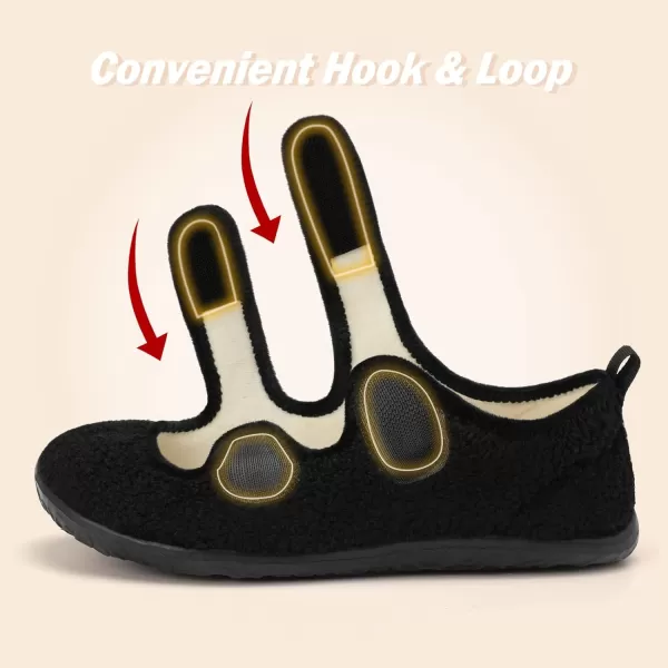 Besroad Womens Mens Slippers Lightweight Walking Shoes Adjustable Wide Diabetic Slippers Non-Slip Sneakers Sandals