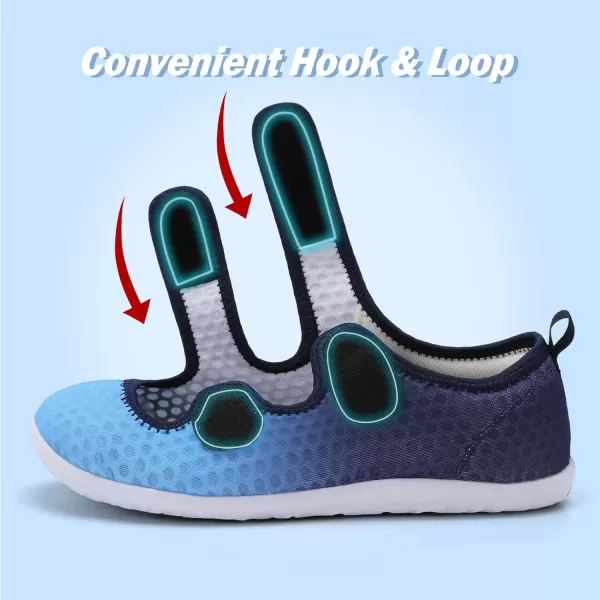 Besroad Womens Mens Slippers Lightweight Walking Shoes Adjustable Wide Diabetic Slippers Non-Slip Sneakers Sandals