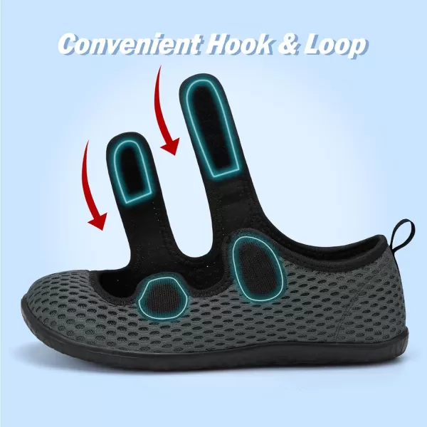 Besroad Womens Mens Slippers Lightweight Walking Shoes Adjustable Wide Diabetic Slippers Non-Slip Sneakers Sandals