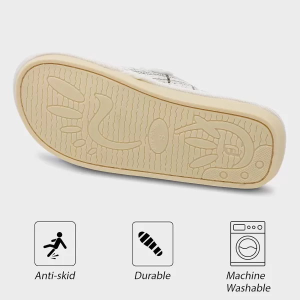 Besroad Womens Open Toe House Slippers Memory Foam Sandals Adjustable Comfy Bedroom Slide Arthritis Edema Shoes for Ladies Indoor Outdoor