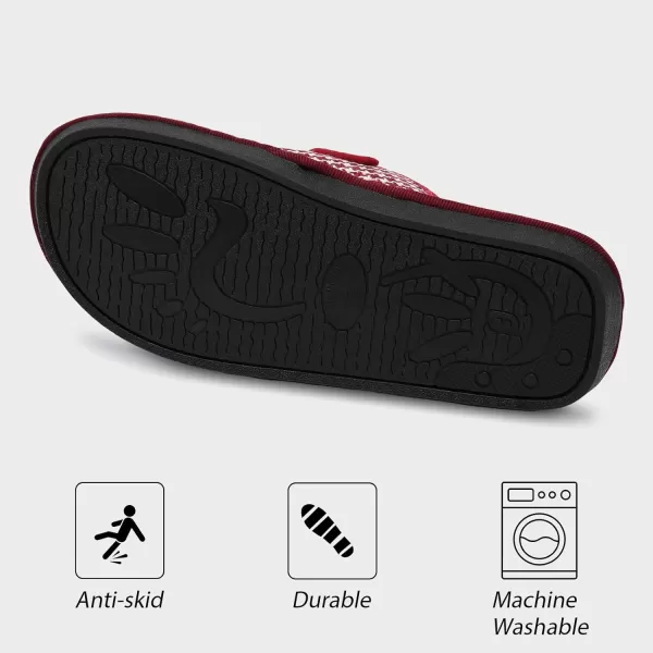 Besroad Womens Open Toe House Slippers Memory Foam Sandals Adjustable Comfy Bedroom Slide Arthritis Edema Shoes for Ladies Indoor Outdoor