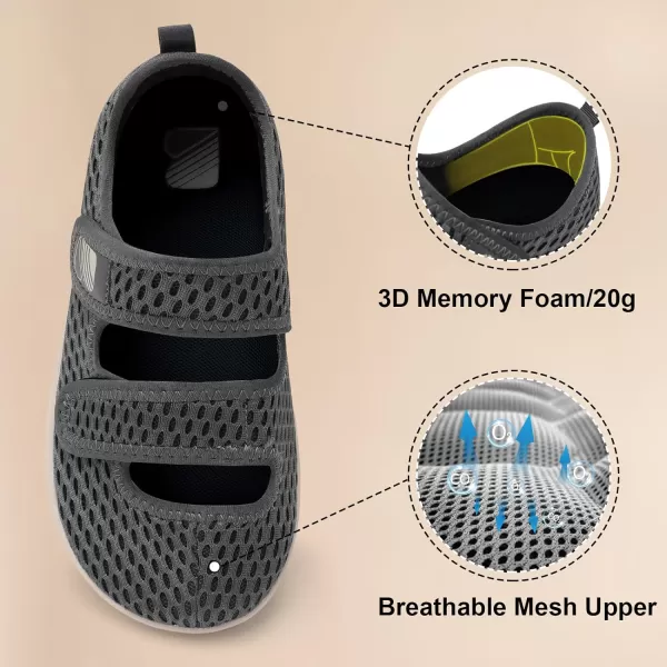 Besroad Womens Walking Shoes Wide Diabetic Shoes Adjustable Barefoot Shoes Casual Sneakers Breathable Zero Drop Shoes Arthritis Edema Indoor Outdoor