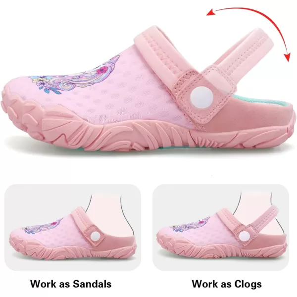 Kids Girls Boys Quick Dry Athletic Water Shoes Sandals Pool Swim Outdoor Sandals Wide House Clog Slippers