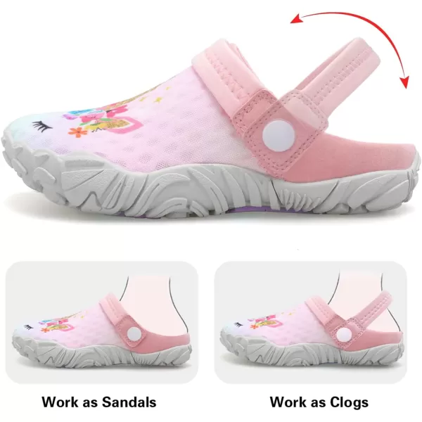 Kids Girls Boys Quick Dry Athletic Water Shoes Sandals Pool Swim Outdoor Sandals Wide House Clog Slippers