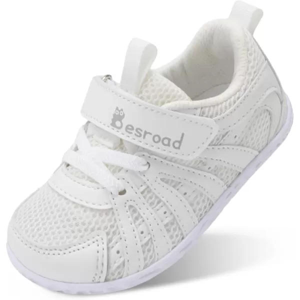 Besroad Toddler Shoes Boys Girls Barefoot Sneakers Kids Breathable Walking Shoes Lightweight Strap Anti-Slip Sole Tennis Shoes
