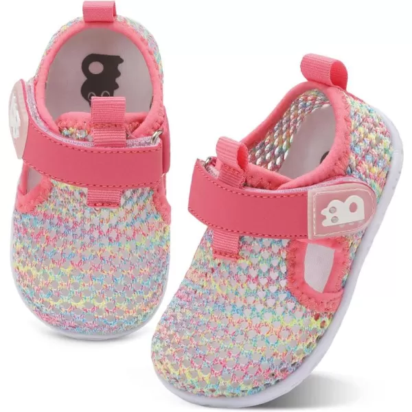 Besroad Toddler Sneakers Boys Girls Breathable Lightweight Walking Shoes Kids Running Athletic Tennis Non-Slip Daily Shoes Sandals…