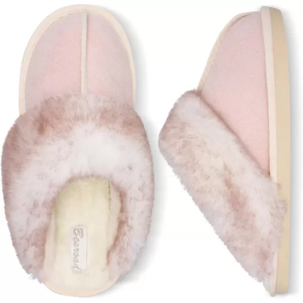 Besroad Winter Fuzzy House Slippers Sandals Plush Faux Fur Fluffy Flats Slippers Warm Slide Shoes for Women