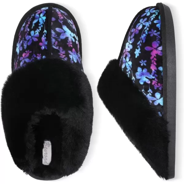 Besroad Winter Fuzzy House Slippers Sandals Plush Faux Fur Fluffy Flats Slippers Warm Slide Shoes for Women