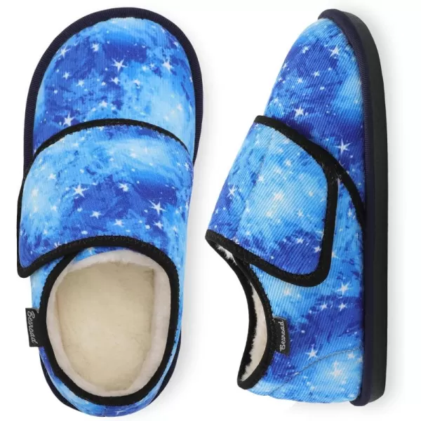 Besroad Womens Furry Memory Foam House Slippers Adjustable Plush Comfy Bedroom Shoes Winter Closed Back Slippers Indoor Outdoor