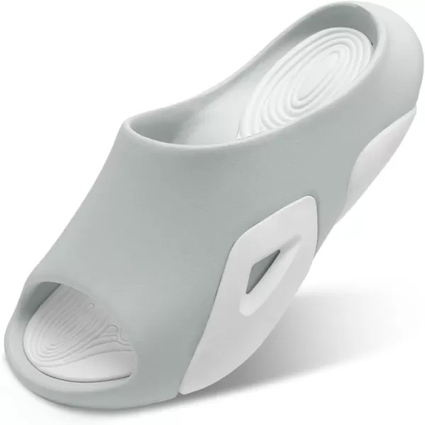 Besroad Womens Mens Cloud Slippers Recovery Sandals Arch Support Sport Slides Non-Slip Thick Cushion Reduces Stress on Feet Quick Drying Shower Slippers Bathroom Sandals Indoor Outdoor Post-Exercise