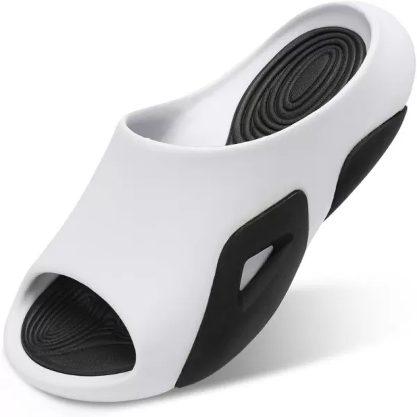 Besroad Womens Mens Cloud Slippers Recovery Sandals Arch Support Sport Slides Non-Slip Thick Cushion Reduces Stress on Feet Quick Drying Shower Slippers Bathroom Sandals Indoor Outdoor Post-Exercise