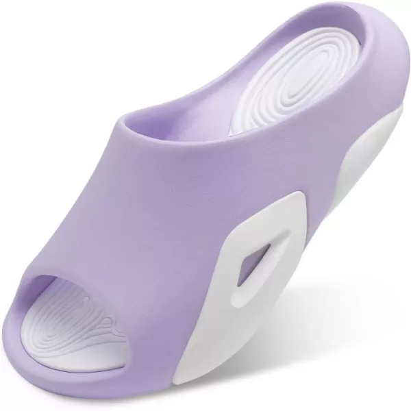 Besroad Womens Mens Cloud Slippers Recovery Sandals Arch Support Sport Slides Non-Slip Thick Cushion Reduces Stress on Feet Quick Drying Shower Slippers Bathroom Sandals Indoor Outdoor Post-Exercise
