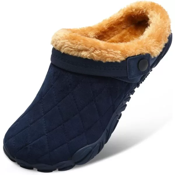 Besroad Womens Mens Furry Slides House Slippers Fuzzy Fluffy Bedroom Cozy Memory Foam Slippers Clogs