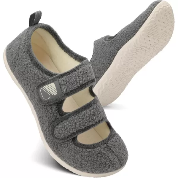 Besroad Womens Mens Slippers Lightweight Walking Shoes Adjustable Wide Diabetic Slippers Non-Slip Sneakers Sandals