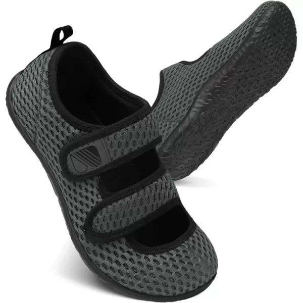 Besroad Womens Mens Slippers Lightweight Walking Shoes Adjustable Wide Diabetic Slippers Non-Slip Sneakers Sandals