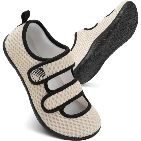 Besroad Womens Mens Slippers Lightweight Walking Shoes Adjustable Wide Diabetic Slippers Non-Slip Sneakers Sandals