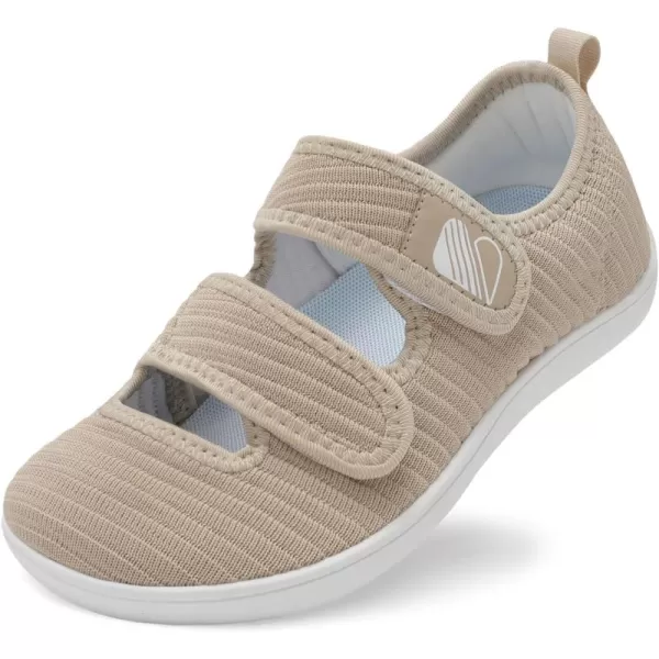 Besroad Womens Walking Shoes Wide Diabetic Shoes Adjustable Barefoot Shoes Casual Sneakers Breathable Zero Drop Shoes Arthritis Edema Indoor Outdoor