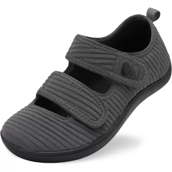 Besroad Womens Walking Shoes Wide Diabetic Shoes Adjustable Barefoot Shoes Casual Sneakers Breathable Zero Drop Shoes Arthritis Edema Indoor Outdoor