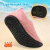 imageBesroad Kids Water Shoes Girls Boys Quick Dry Aqua Socks Barefoot Non Slip Beach Swim Surf ShoesColorful Orange
