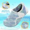 imageBesroad Kids Water Shoes Girls Boys Quick Dry Aqua Socks Barefoot Non Slip Beach Swim Surf ShoesCyan White